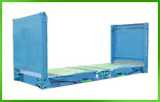 20' Flat Rack Container with Collapsible End